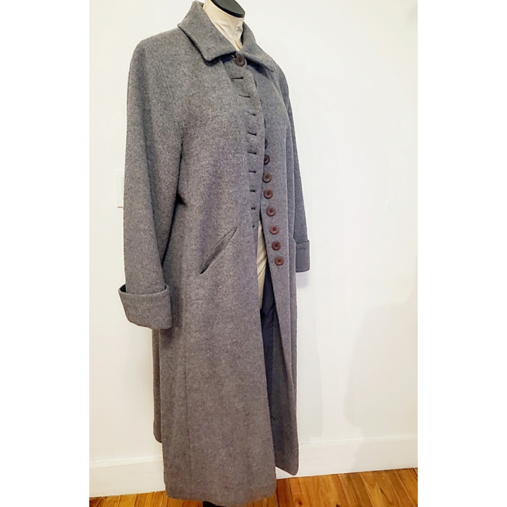 Harve Benard Grey Wool Coat